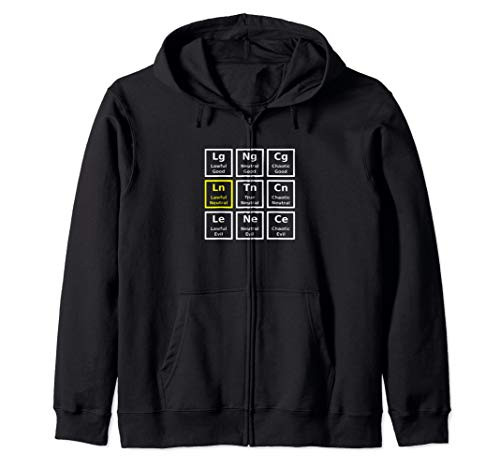 Lawful Neutral Alignment Roleplaying Zip Hoodie