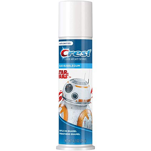Disneys Star Wars Crest Kids Toothpaste Blue Bubble Gum 4_2 Ounces Each Value Pack of 6