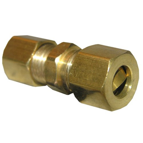LASCO 17-6207 3/16-Inch Compression Brass Union