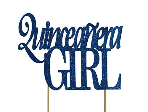 All About Details Blue Quinceanera-girl Cake Topper
