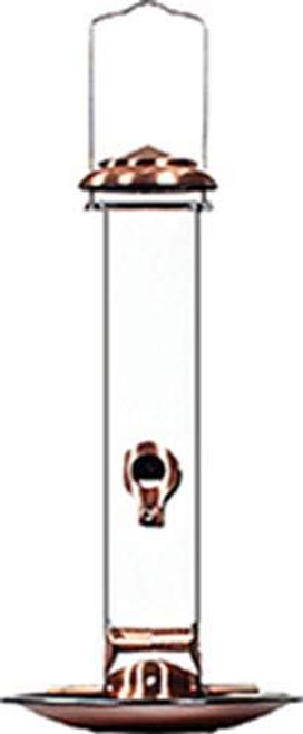 Woodlink NACOP Audubon Copper Tube Wild Bird Feeder with Tray 16_5-Inch