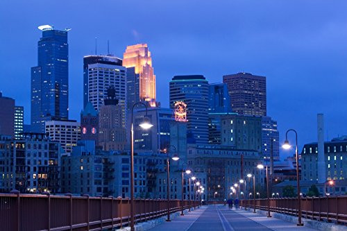 Posterazzi PPI94060L Buildings in a city Minneapolis Minnesota USA Poster Print 36 x 12