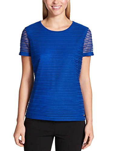 Calvin Klein Womens Stretch Textured Shirt Regatta Large