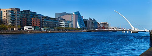 Posterazzi Cable stayed across Convention Centre Samuel Beckett Bridge River Liffey Dublin Republic Of Ireland Poster Print 36 x 12