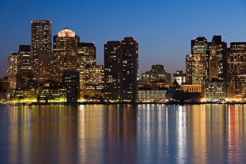 Posterazzi PPI124799L Buildings at The Waterfront Boston Massachusetts USA Poster Print 36 x 12 Varies