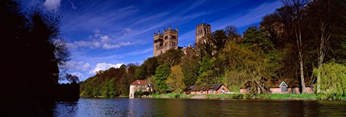 Posterazzi building along Cathedral River Wear Durham England United Kingdom Poster Print 36 x 12