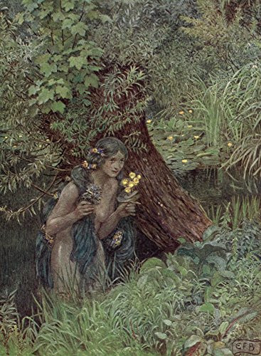 Posterazzi Old English Songs   Ballads Nymph Poster Print by E_F_ Brickdale 18 x 24