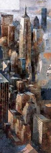 Posterazzi A View to Remember I-Empire State Building Poster Print by Marti Bofarull 12 x 36