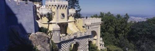 Posterazzi High section view of a building Pena Palace Palacio Nacional De Sintra Portugal Poster Print 36 x 12