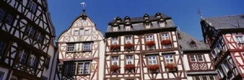 Posterazzi Low Angle View Of Decorated Buildings Bernkastel-Kues Germany Poster Print 36 x 12