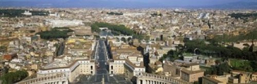 Posterazzi Overview of the historic centre dome of St_ Peters Basilica Vatican City Rome Lazio Italy Poster Print 36 x 12 Posterazzi Overview of the historic centre dome of St_ Peters Basilica Vatican City Rome Lazio Italy Poster Print 36 x 12