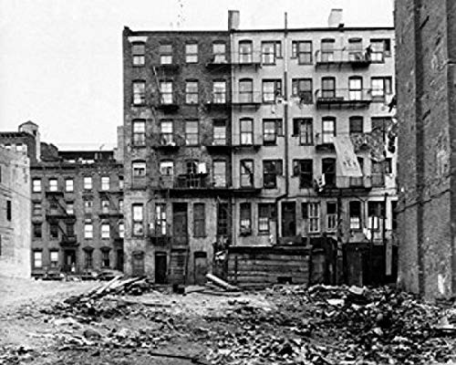 Heap of garbage in front of buildings in a city New York City New York State USA Poster Print 18 x 24 Heap of garbage in front of buildings in a city New York City New York State USA Poster Print 18 x 24