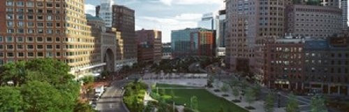 Posterazzi Buildings in a city Atlantic Avenue Wharf District Boston Suffolk County Massachusetts USA Poster Print 36 x 12