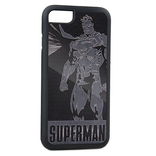 Buckle-Down Cell Phone Case for iPhone 7 Plus - World Hero Pose Brushed Silver - Superman