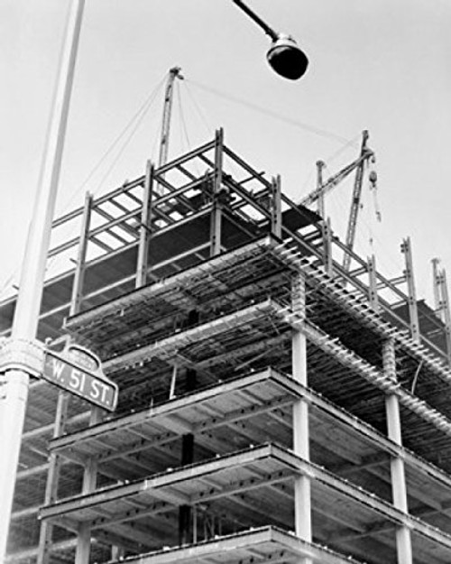 Construction of theTime-Life Building New York City New York State USA Poster Print 18 x 24 Construction of theTime-Life Building New York City New York State USA Poster Print 18 x 24
