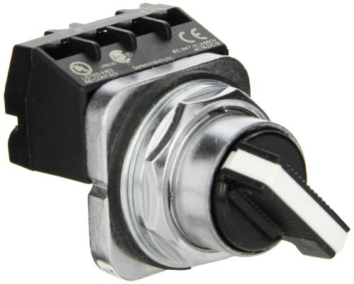Siemens 52SA2AABK1 Heavy Duty Selector Switch Unit Water and Oil Tight 2 Positions Short Lever Maintained Operation A Cam 1NO Contact Blocks