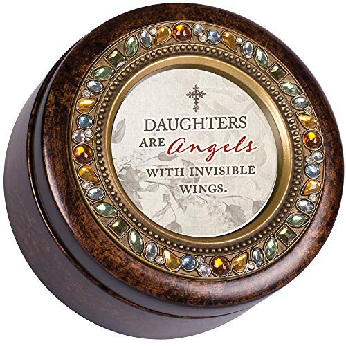 Cottage Garden Daughters Angels with Wings Amber Earth Tone Jeweled Round Music Box Plays How Great Thou Art Cottage Garden Daughters Angels with Wings Amber Earth Tone Jeweled Round Music Box Plays How Great Thou Art