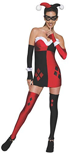 Rubies womens Dc Comics Super Villains Harley Quinn Adult Sized Costumes Multicolor Small US