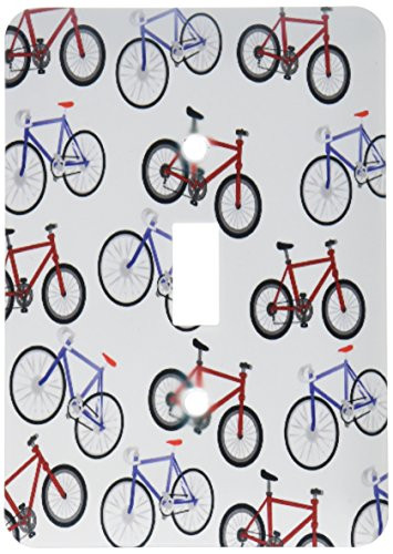 3dRose lsp_182819_1 Print of Cute Boys Bike Repeat Pattern Single Toggle Switch