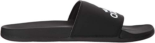 adidas Mens Adilette Comfort Slide BlackBlackWhite 15