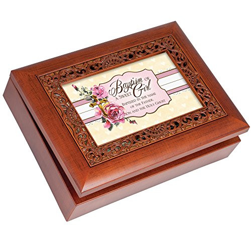 Cottage Garden Baptism of a Sweet Girl Woodgrain Inlay Jewelry Music Box Plays Ave Maria Cottage Garden Baptism of a Sweet Girl Woodgrain Inlay Jewelry Music Box Plays Ave Maria