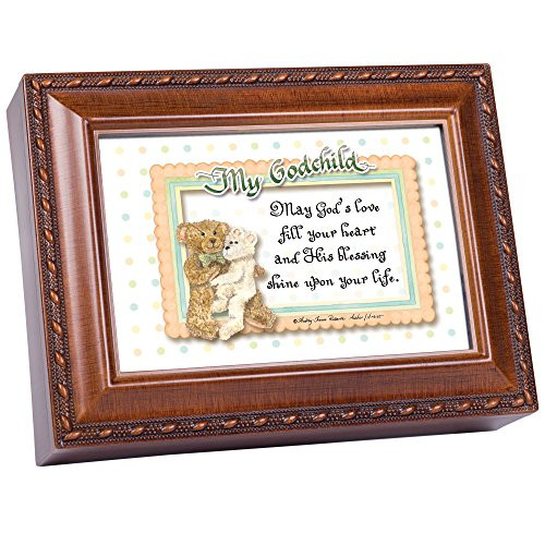Cottage Garden My Godchild Gods Love Fill Your Heart Woodgrain Rope Trim Jewelry Music Box Plays Jesus Loves Me Cottage Garden My Godchild Gods Love Fill Your Heart Woodgrain Rope Trim Jewelry Music Box Plays Jesus Loves Me