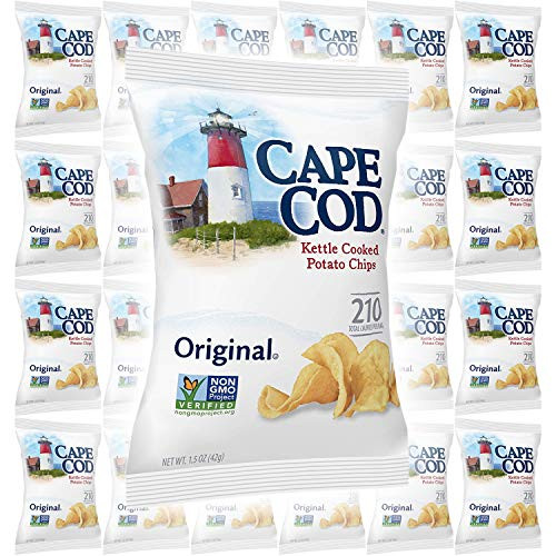 Cape Cod Potato Chips Original Kettle Cooked Single-Serve 1_5 Ounce 24-Pack
