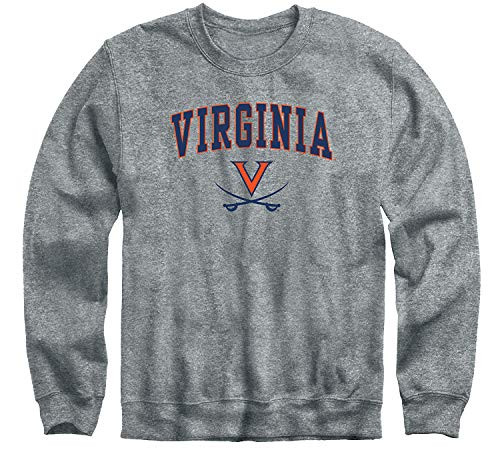 Ivysport University of Virginia Cavaliers Crewneck Sweatshirt Legacy Charcoal Grey XX-Large Ivysport University of Virginia Cavaliers Crewneck Sweatshirt Legacy Charcoal Grey XX-Large