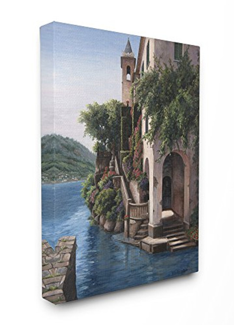 Stupell Industries Manor on the Water Canvas Wall Art 16 x 20 Multi-Color Stupell Industries Manor on the Water Canvas Wall Art 16 x 20 Multi-Color