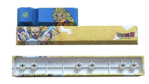 Mugen Custom Goku Spacebar Set Dragon Ball Anime Keycaps for Cherry MX Switches - Fits Most Mechanical Gaming Keyboards - with Keycap Puller