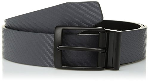Nike Mens Standard Carbon Fiber-Texture Reversible Belt dark greyblack 36