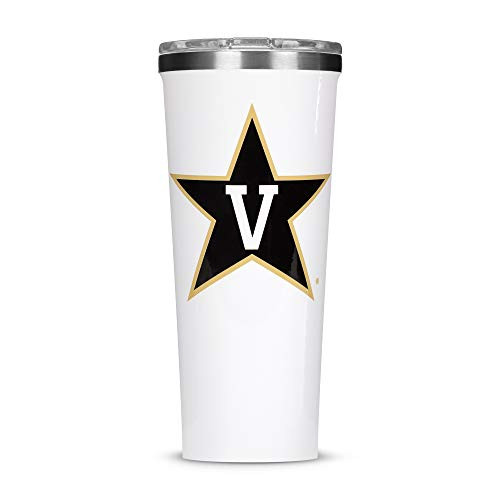 Corkcicle Tumbler - 24oz NCAA Triple Insulated Stainless Steel Travel Mug Vanderbilt University Commodores Big Logo Corkcicle Tumbler - 24oz NCAA Triple Insulated Stainless Steel Travel Mug Vanderbilt University Commodores Big Logo