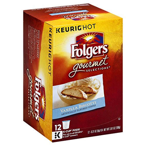 Folgers K Cups Vanilla Biscotti Coffee for Keurig Makers 36 Count Folgers K Cups Vanilla Biscotti Coffee for Keurig Makers 36 Count
