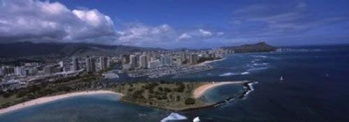Posterazzi Aerial View of Buildings at The Waterfront Ala Moana Park Waikiki Beach Honolulu Oahu Hawaii USA Poster Print 36 x 13 Varies Posterazzi Aerial View of Buildings at The Waterfront Ala Moana Park Waikiki Beach Honolulu Oahu Hawaii USA Poster Print 36 x 13 Varies