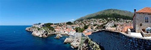 Posterazzi Buildings at the waterfront Adriatic Sea Lovrijenac Dubrovnik Croatia Poster Print 36 x 13