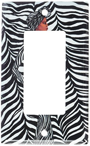 Art Plates - Zebra Wrap Switch Plate - Single Rocker