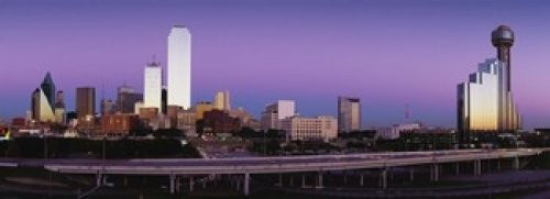 Posterazzi Buildings in a city Dallas Texas USA Poster Print 36 x 13