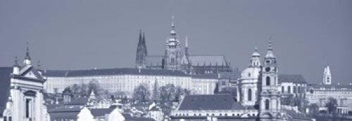 Posterazzi Buildings In A City Hradcany Castle St_ Nicholas Church Prague Czech Republic Poster Print 36 x 13