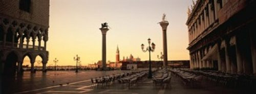 Posterazzi Low angle view of sculptures in front of a building St_ Marks Square Venice Italy Poster Print 36 x 13
