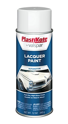 PlastiKote T-33 Gloss White Lacquer Paint - 12 Oz.