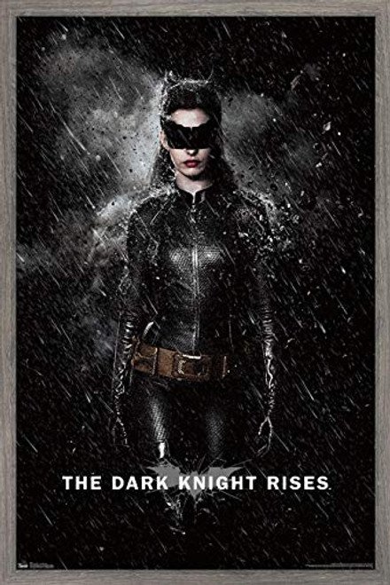 Trends International DC Comics Movie - The Dark Knight Rises - Catwoman Rain Wall Poster 14_725 x 22_375 Barnwood Framed Version Trends International DC Comics Movie - The Dark Knight Rises - Catwoman Rain Wall Poster 14_725 x 22_375 Barnwood Framed Version