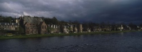 Posterazzi Clouds Over Building On The Waterfront Inverness Highlands Scotland United Kingdom Poster Print 36 x 13