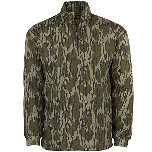 Mossy Oak Vintage Camo Quarter Zip Camo Hunting Jacket for Men Original Bottomland X-Large Mossy Oak Vintage Camo Quarter Zip Camo Hunting Jacket for Men Original Bottomland X-Large