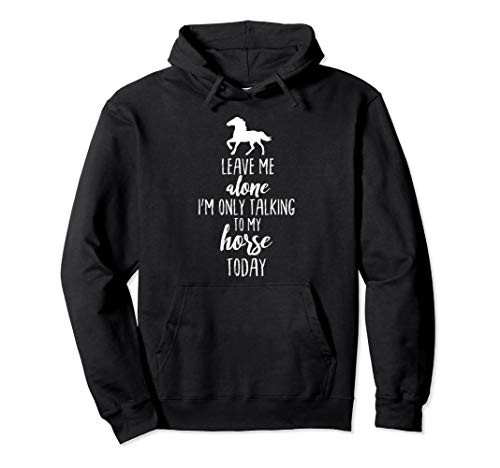 Leave Me Alone Im Only Talking to My Horse Today Hoodie Pullover Hoodie