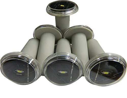 Life Saver Pool Fence Replacement Deck Cap Solar Lights 6 Pack