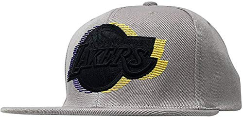 Mitchell   Ness Los Angeles Lakers Hat Cap Snapback 21188103 Gray One Size