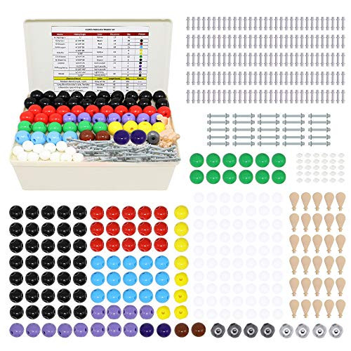 419PCS Chemistry Molecular Model Kit Organic   Inorganic Modeling Student Teacher Set with 179 Atoms   240 Bonds Academic Chemistry Education for University College Professors Brisk Learner Scientist