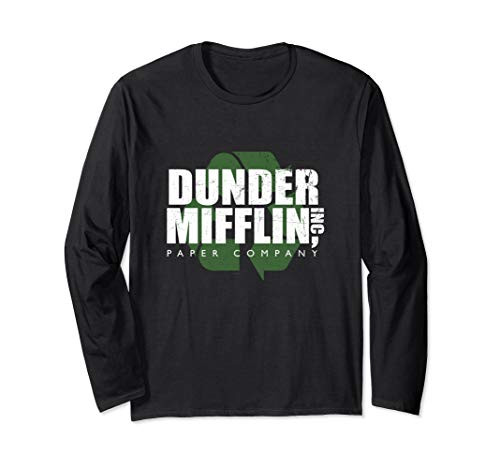 The Office Dunder Mifflin Recycle Long Sleeve T-Shirt The Office Dunder Mifflin Recycle Long Sleeve T-Shirt