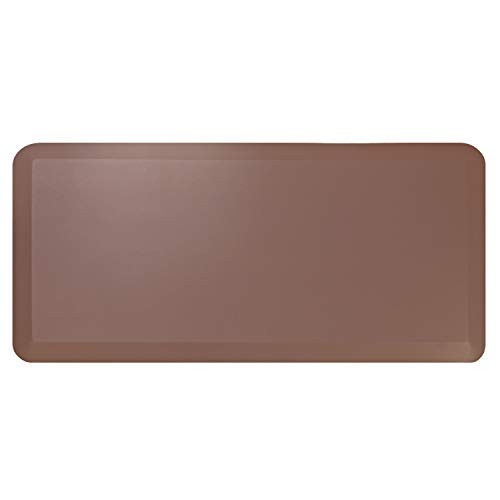 Cook N Home Anti-Fatigue Comfort Mat Faux Leather 39 x 20 x 34 Brown