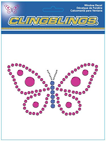 Chroma 26503 Butterfly Cling-On Bling Decal